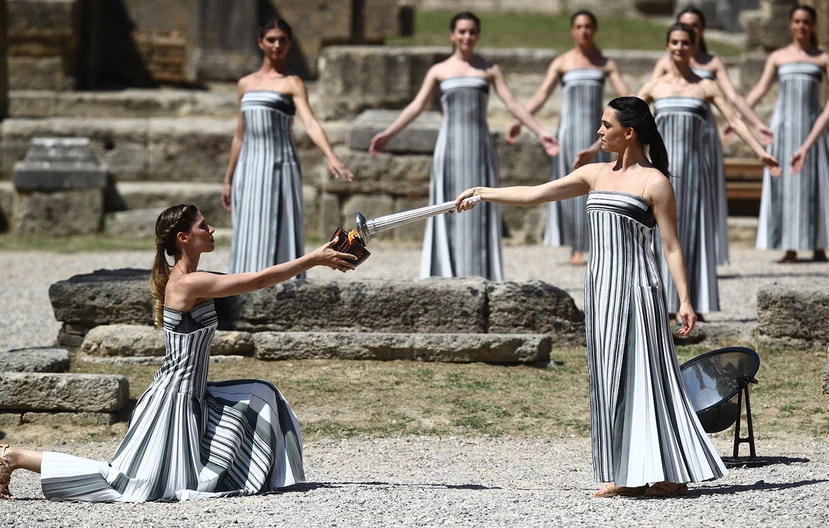 H επίσημη πρόβα της τελετής αφής της Ολυμπιακής Φλόγας στην Αρχαία Ολυμπία - Τι θα δούμε την Τρίτη