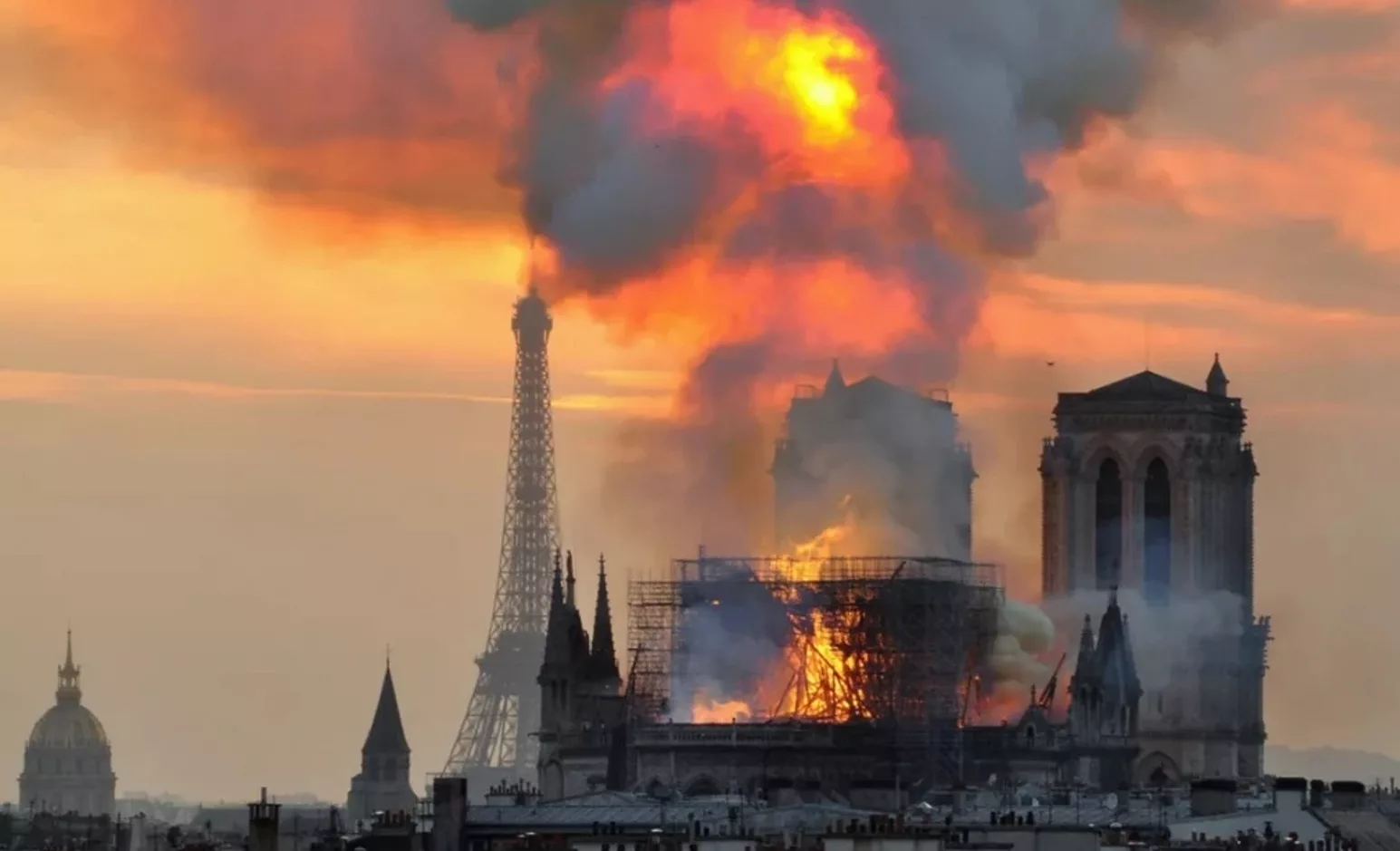 Notre Dame is in flames as of today, April 15