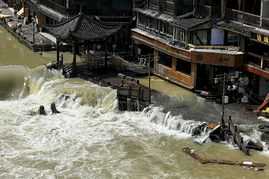 China: At least 11 missing from severe floods