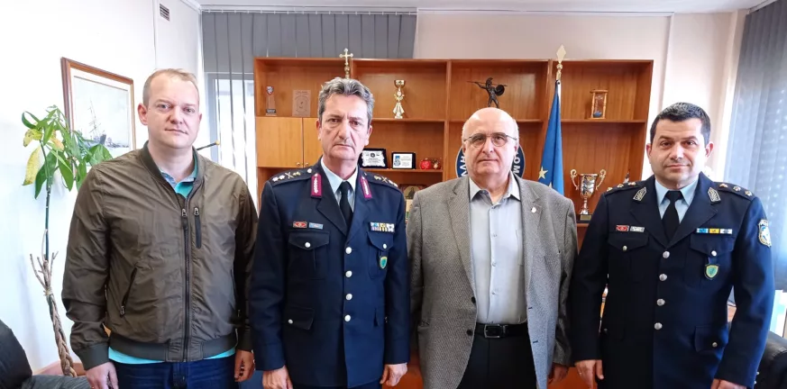 Πάτρα: Επίσκεψη του Χρ. Μπούρα στη Γενική Περιφερειακή Αστυνομική Διεύθυνση Δυτικής Ελλάδας