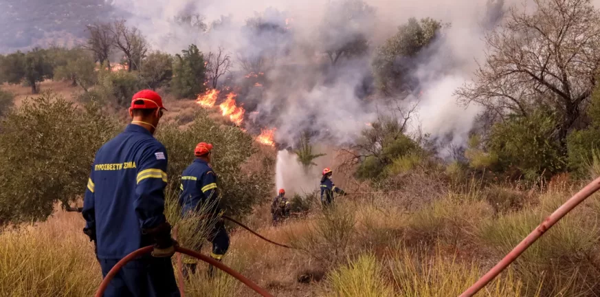 Βοιωτία: Φωτιά σε εξέλιξη στην Αλίαρτο Δεν απειλούνται σπίτια