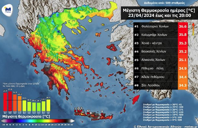 Minerva Red: Δορυφορική εικόνα δείχνει την επέλαση της αφρικανικής σκόνης στην Ελλάδα 