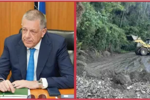 Στην Αχαΐα ο Υφυπουργός Υποδομών Νίκος Ταχιάος για αυτοψία στον δρόμο Πούντας-Καλαβρύτων