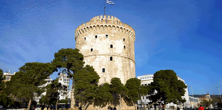 Θεσσαλονίκη,Άνδρας,Λευκό,Πύργο