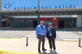 Ο Π. Σακελλαρόπουλος στο Αεροδρόμιο Ακτίου και στον οργανισμό Messolonghi by locals