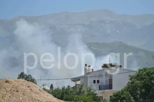 Πάτρα: Φωτιά στο Πλατάνι κοντά σε σχολεία και σπίτια