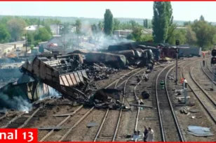 Ρωσία: Ο εκτροχιασμός του τρένου στο Βόλγκογκραντ έγινε από ουκρανική επίθεση με drone ΒΙΝΤΕΟ