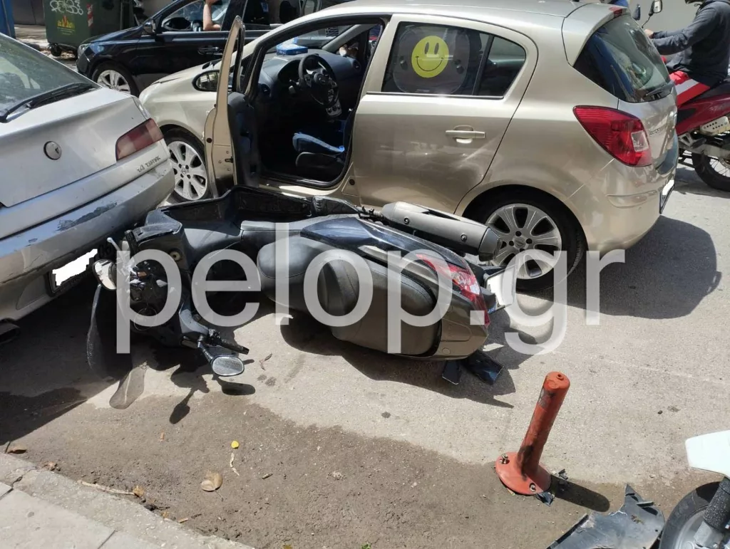 Πάτρα: Τροχαίο στην οδό Παπαφλέσσα, τραυματίστηκε σοβαρά μοτοσικλετιστής ΦΩΤΟ
