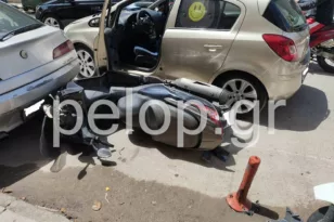Πάτρα: Τροχαίο στην οδό Παπαφλέσσα, τραυματίστηκε σοβαρά μοτοσικλετιστής ΦΩΤΟ