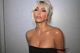 Kim Kardashian: Στην τελευταία της φωτογράφιση έχει μεν τα μαλλιά της πλεξούδες που μοιάζουν με υφαντό