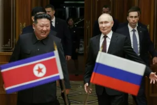 Βόρεια Κορέα: Ο Κιμ υποδέχτηκε θερμά τον Πούτιν ΦΩΤΟ – ΒΙΝΤΕΟ