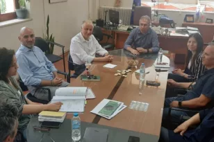 Στο Δήμο Ερυμάνθου ο πρόεδρος του Πράσινου Ταμείου Ιωάννης Ανδρουλάκης, συνάντηση με τον Θ. Μπαρή