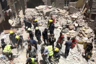 Αίγυπτος: Τουλάχιστον 14 οι νεκροί από την κατάρρευση τριώροφης πολυκατοικίας, υπάρχουν και τραυματίες