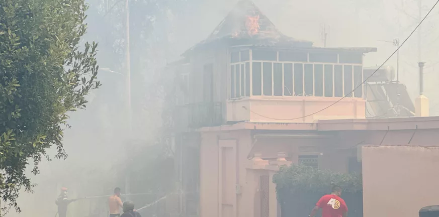 Σπίτι εχει παραδοθεί στις φλόγες στο Γηροκομείο