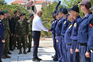 Νίκος Δένδιας: Επίσκεψη στον Ναυτικό Σταθμό του Πολεμικού Ναυτικού στη Σαμοθράκη