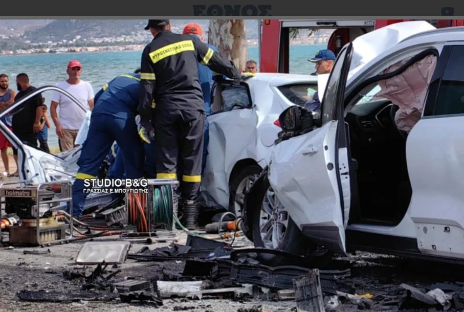 Road accident with one dead after a car accident