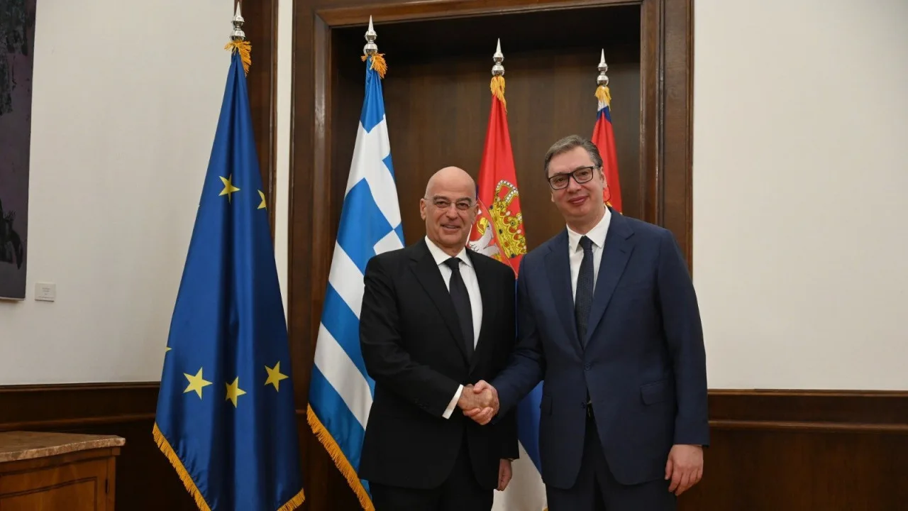 Dendia – Vucic meeting: “Strong bonds of friendship between Greece and Serbia” PHOTO