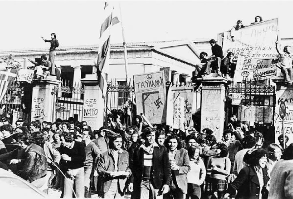 On this day, November 14, 1973, the student assemblies begin at the Polytechnic University… the occupation is organized