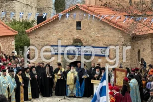 Λαμπρός εορτασμός στην Αγία Λαύρα: Ευαγγελισμός, 25η Μαρτίου και αναπαράσταση της Ορκωμοσίας των Αγωνιστών ΦΩΤΟ-BINTEO