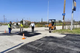 Έργα αποκατάστασης του φθαρμένου οδοστρώματος στον Δήμο Πατρέων ΦΩΤΟ