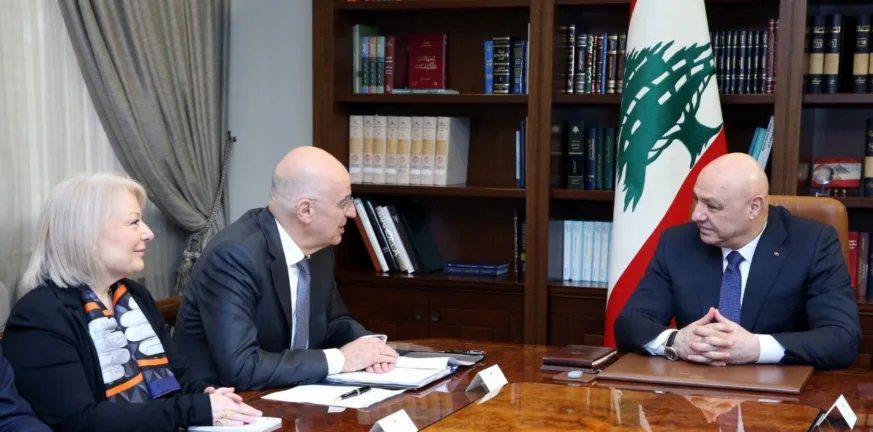 Δένδιας: Η Ελλάδα εργάζεται για την ευημερία και την ασφάλεια του Λιβάνου και της περιοχής Δένδιας