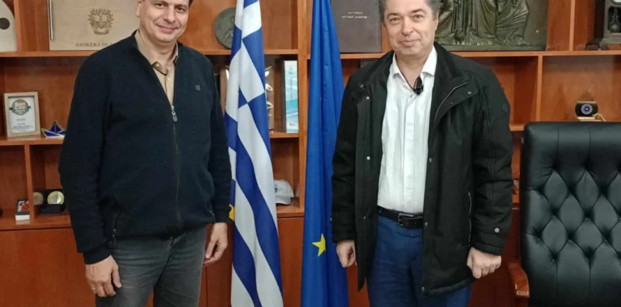 Συνάντηση Πέτρου Ψωμά με τον Δήμαρχο Ζακύνθου Ψωμά