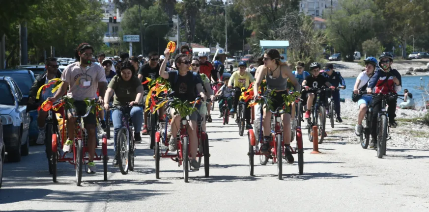 Πάτρα: Με ποδήλατο, μουσική και μήνυμα η 3η Ανοιξιάτικη ποδηλατάδα στην Αγυιά Πάτρα
