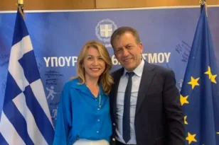 Η Παναγιώτα Παυλοπούλου συναντήθηκε με τον Γιάννη Βρούτση