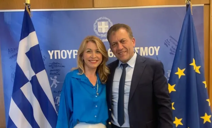 Η Παναγιώτα Παυλοπούλου συναντήθηκε με τον Γιάννη Βρούτση Παυλοπούλου