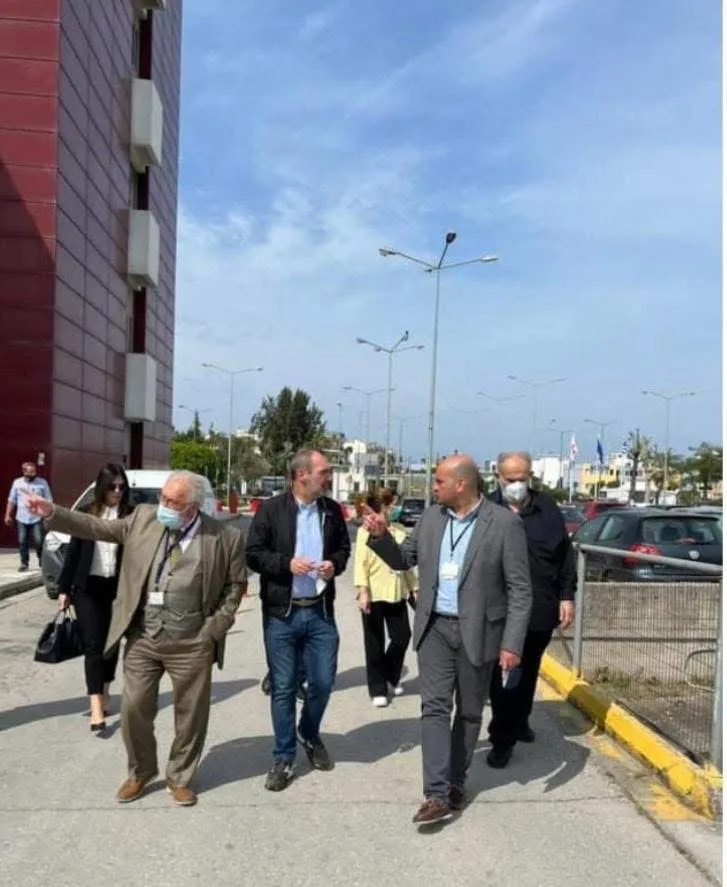 Ο Ανδρέας Κατσανιώτης στην έναρξη των εργασιών για το νέο κτίριο Φαρμακείου στο Γ.Ν. “Άγιος Ανδρέας”
