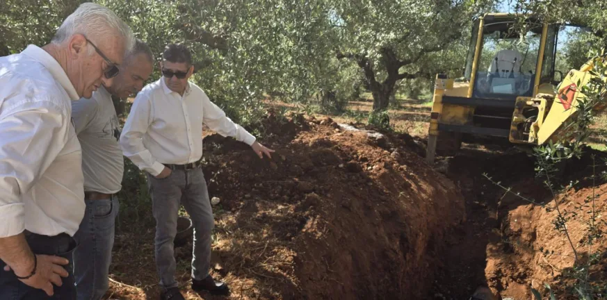 Δυτική Αχαΐα: Άμεση αποκατάσταση βλάβης στον αρδευτικό αγωγό του Αχαϊκού Δυτική Αχαΐα