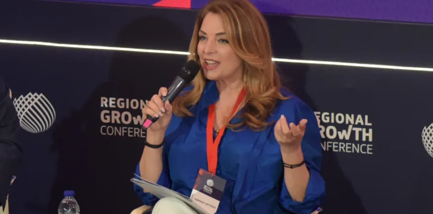 Άντζελα Γκερέκου στο RGC: «Η Δυτική Ελλάδα μπορεί να γίνει πιλότος βιώσιμου τουρισμού» Γκερέκου