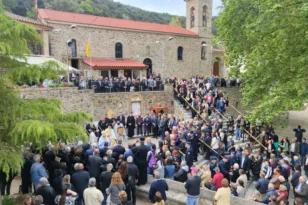 Με λαμπρότητα οι εορτασμοί στην Ιερά Μονή Αγίου Νικολάου Σπάτων