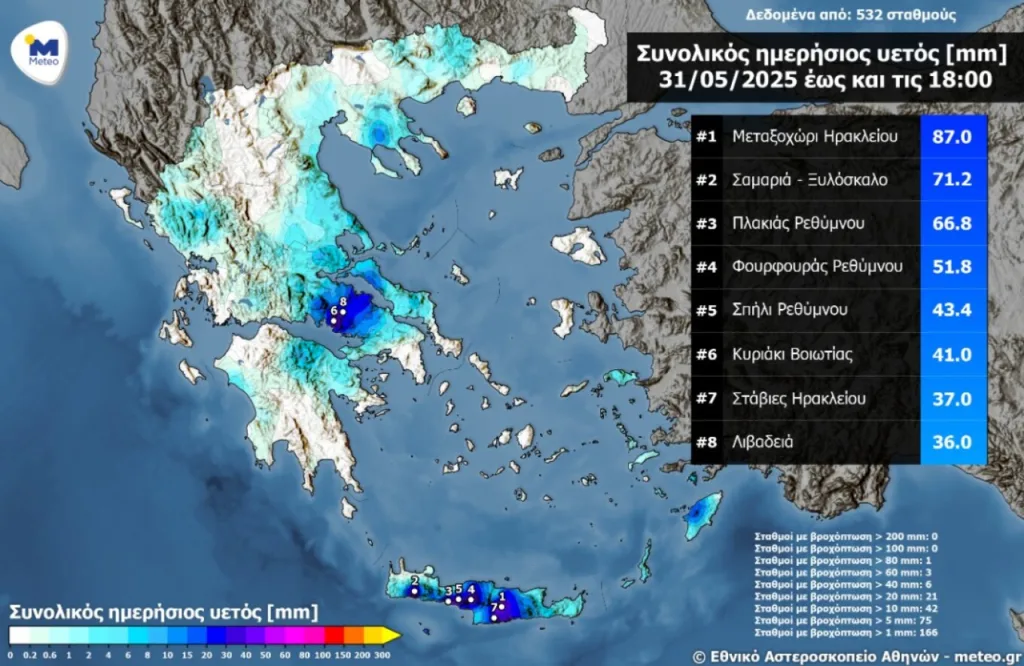 Καιρός: Το καλοκαίρι μπαίνει την Κυριακή (1/6/2025), οι βροχές παραμένουν, έρχεται άνοδος της θερμοκρασίας