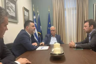 Στα Καλάβρυτα ο Σπύρος Σκιαδαρέσης – Συναντήθηκε με τον Δήμαρχο