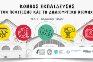 Ξεκίνησε ο Κόμβος Εκπαίδευσης Πολιτισμού και Δημιουργικής Βιομηχανίας στην Πάτρα – Νέα πνοή για τις τέχνες και την καινοτομία