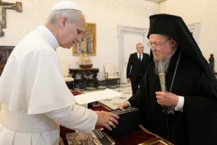 Η πρώτη συνάντηση του Βαρθολομαίου με τον Πάπα Λέοντα ΙΔ’