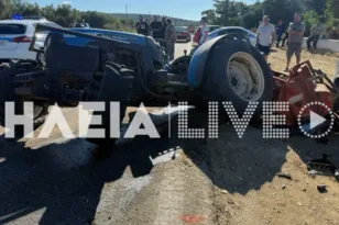 Τροχαίο στην Κυλλήνη, με σφοδρή σύγκρουση Porsche με τρακτέρ! ΒΙΝΤΕΟ+ΦΩΤΟ