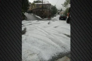 Τρομερό φαινόμενο χαλαζόπτωσης στη Λακωνία, χειρότερα από χειμώνα! ΦΩΤΟ
