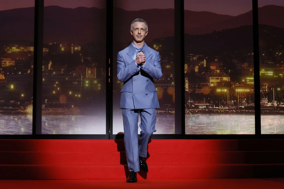 Jury member Jeremy Strong appears during the awards ceremony of the 78th international film festival, Cannes, southern France, Saturday, May 24, 2025. (Photo by Joel C Ryan/Invision/AP)