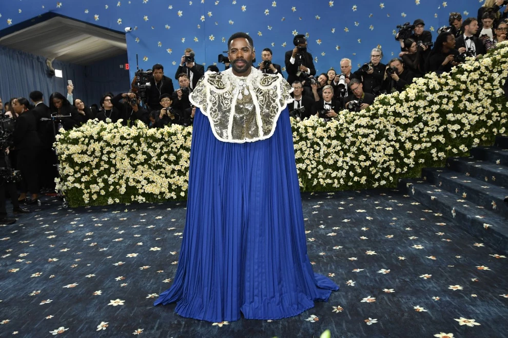Colman Domingo attends The Metropolitan Museum of Art’s Costume Institute benefit gala celebrating the opening of the “Superfine: Tailoring Black Style” exhibition on Monday, May 5, 2025, in New York. (Photo by Evan Agostini/Invision/AP)