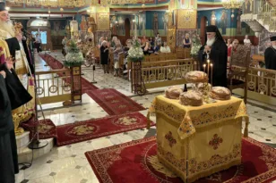 Εσπερινός για τη γιορτή του Μητροπολίτη Αιγιαλείας και Καλαβρύτων