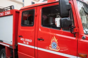 Πυρκαγιά στην Παλλήνη, κοντά στην Αττική Οδό