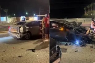 Το «έλα να δεις» με καραμπόλα 7 αυτοκινήτων! ΒΙΝΤΕΟ