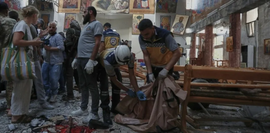Δαμασκό: Χειροπέδες σε 5 μέλη του ISIS για το μακελειό σε ελληνορθόδοξη εκκλησία