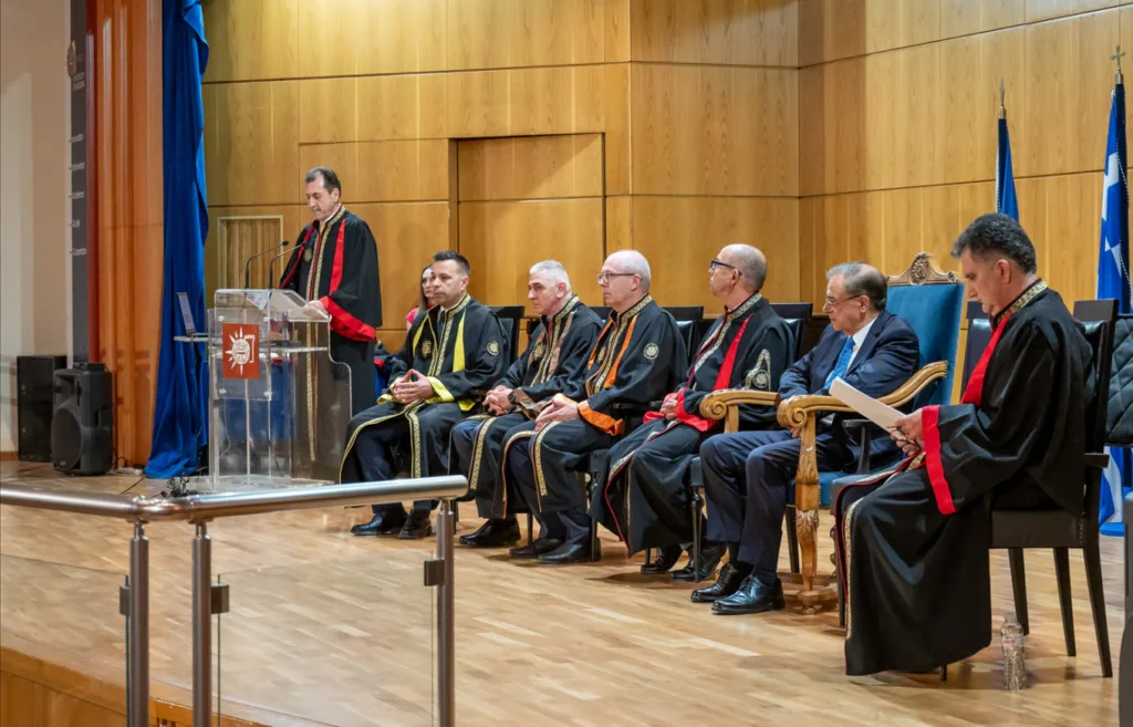 Οι λόγοι που ο Χαρδούβελης αναγορεύθηκε επίτιμος διδάκτορας του Πανεπιστημίου Μακεδονίας ΦΩΤΟ