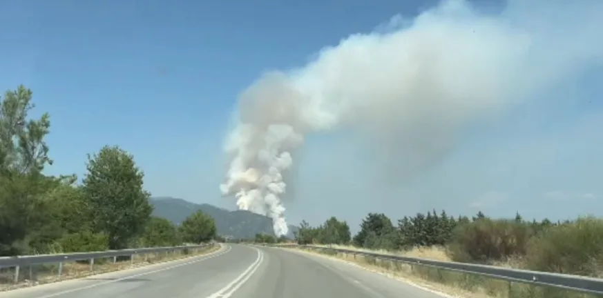 Υπό πλήρη έλεγχο η φωτιά στη Δράμα, ενίσχυση από αέρος για αποφυγή αναζωπύρωσης Υπό πλήρη έλεγχο η φωτιά στη Δράμα, ενίσχυση από αέρος για αποφυγή αναζωπύρωσης