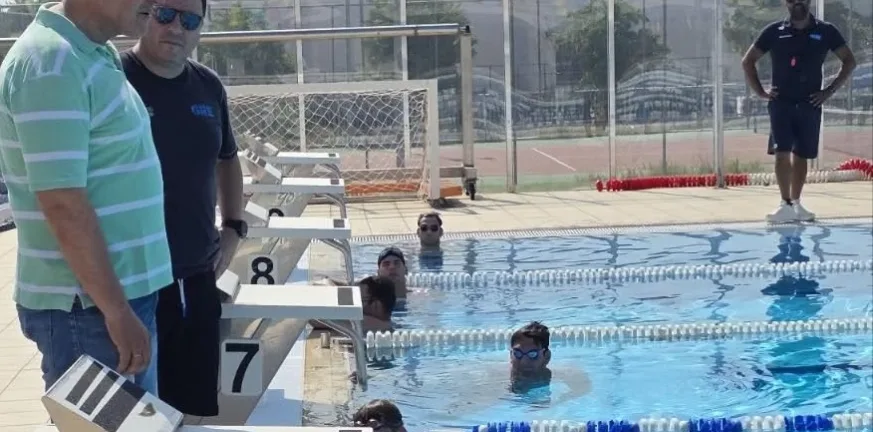 Η υποδοχή της Εθνικής Ανδρών πόλο από τον πατρινό περιφερειάρχη Η υποδοχή της Εθνικής Ανδρών πόλο από τον πατρινό περιφερειάρχη