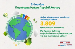 Η METRO χτίζει το μέλλον με πράσινες πράξεις και μετρήσιμα αποτελέσματα!