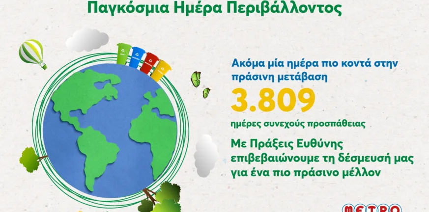Η METRO χτίζει το μέλλον με πράσινες πράξεις και μετρήσιμα αποτελέσματα!